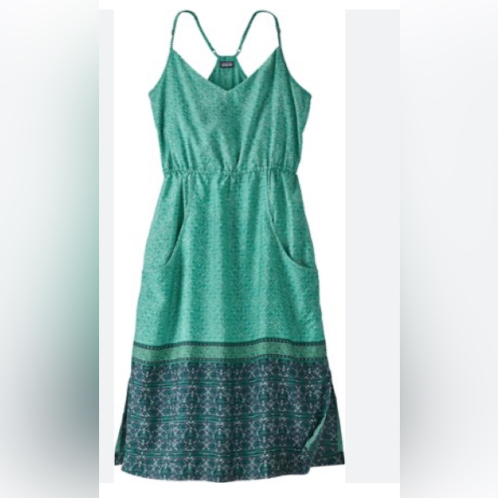 PATAGONIA LOST WILDFLOWER cute summer print dress with Pockets!